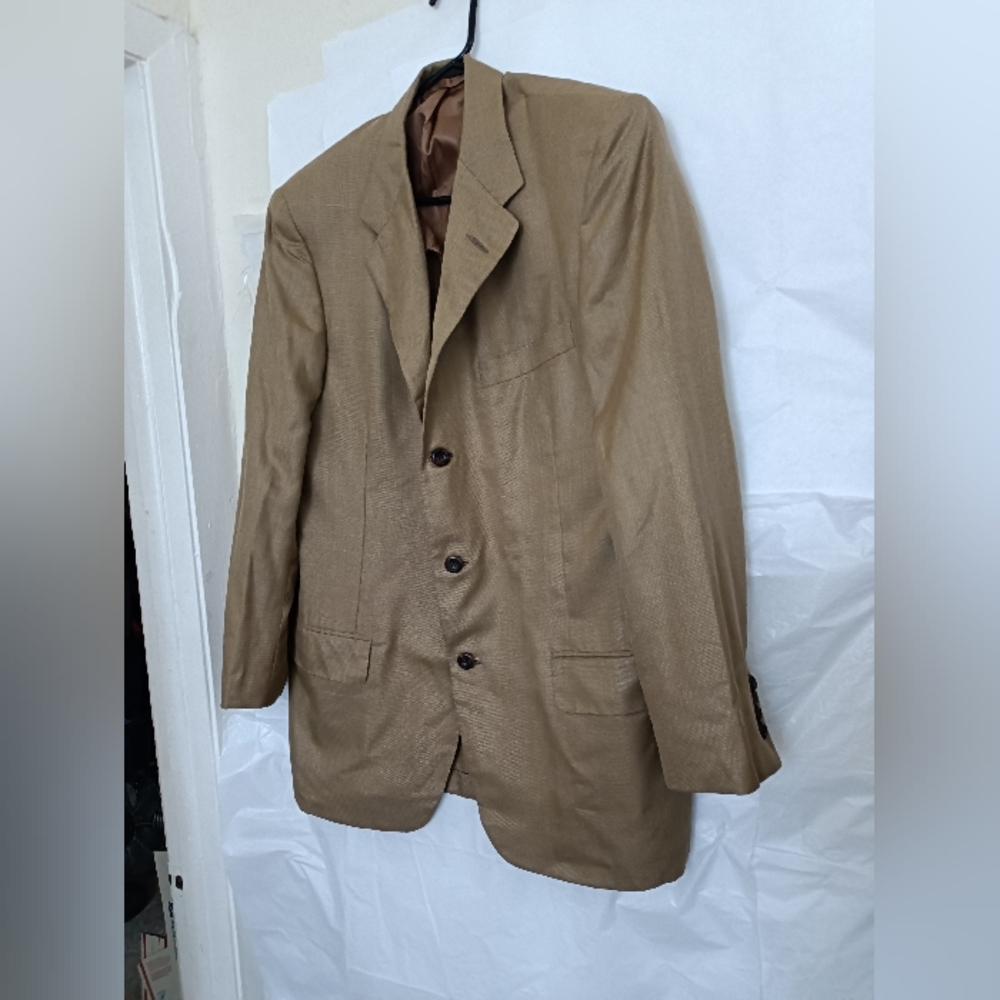 Oxxford Clothes  wool/ silk unconstructed Mens Blazer sport coat sz 42L 3btn